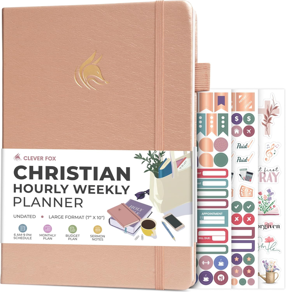 Clever Fox Christian Hourly Weekly Planner